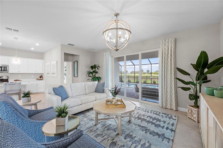 Furnished interior view inside a new home in Lennar at Turnleaf, Punta Gorda (Image 23).