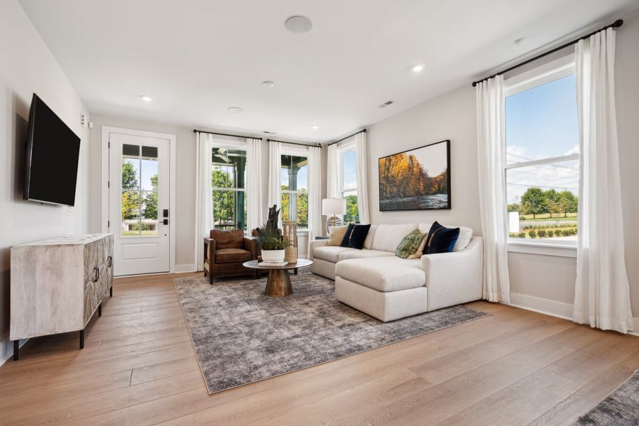Representative furnished interior of a home built from the Torrence by Tri Pointe Homes in Seven Oaks, Belmont (Image 9).