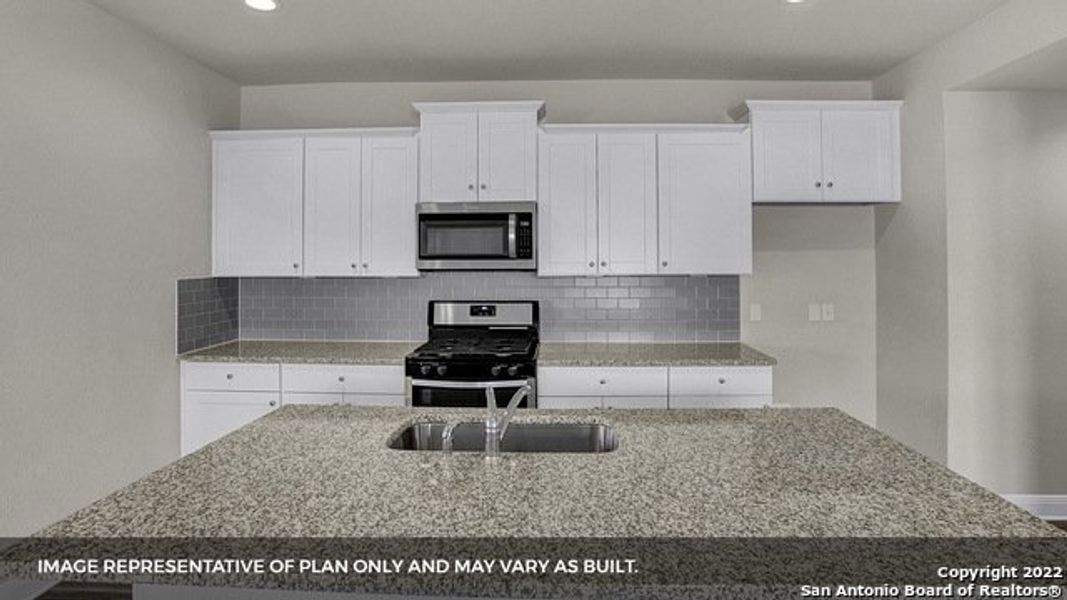 Furnished interior view inside a new home in Brookstone Creek, San Antonio (Image 4).