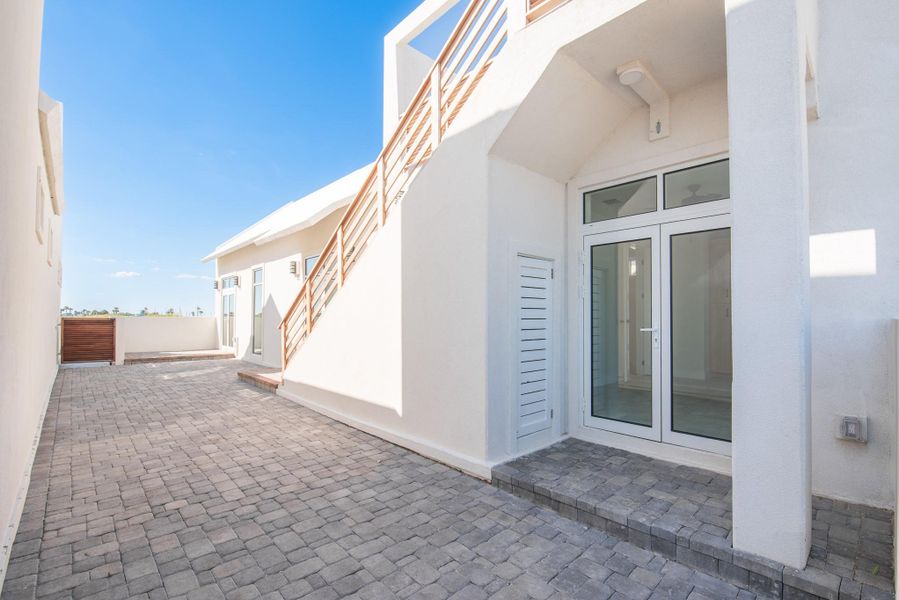 Exterior details and patio area of a home in , Port Aransas (Image 22).