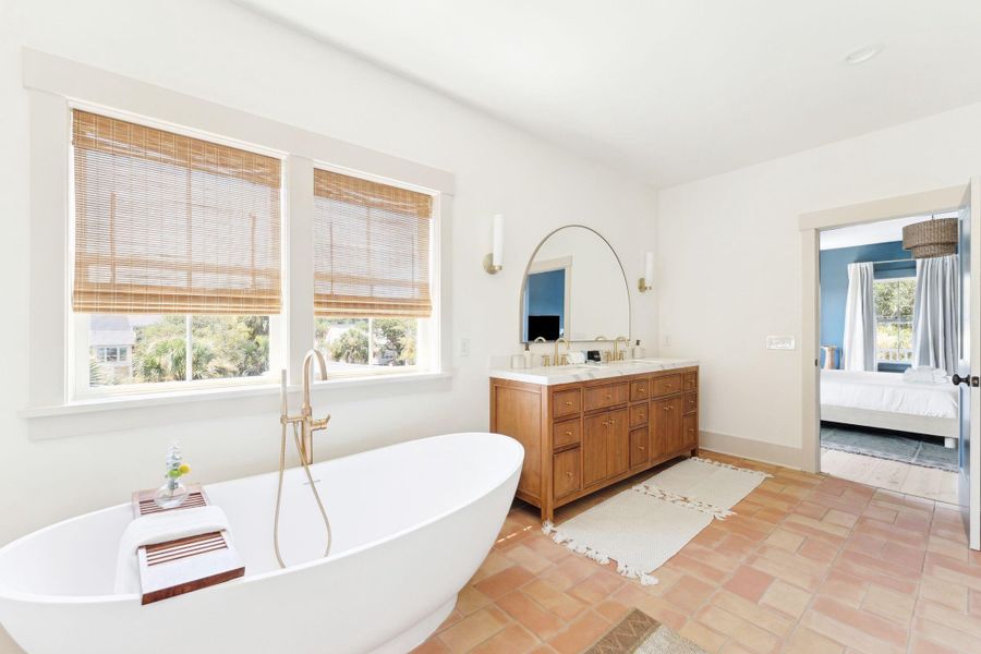 Furnished interior view inside a new home in , Folly Beach (Image 33).