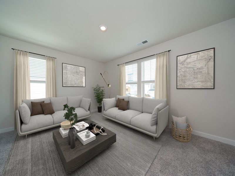 Furnished interior view inside a new home in Oak Manor - Classic Series, Garner (Image 10).