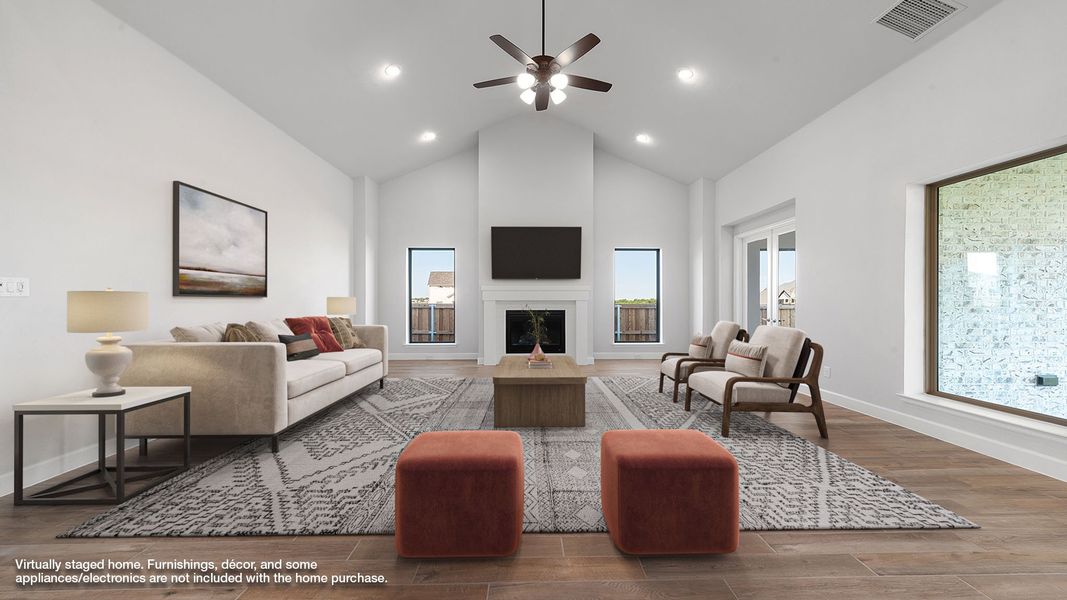 Representative furnished interior of a home built from the 4036W by Perry Homes in Sonoma Verde, Rockwall (Image 6). Representative furnished interior of a home built from the 4036W by Perry Homes in Sonoma Verde, Rockwall (Image 6).
