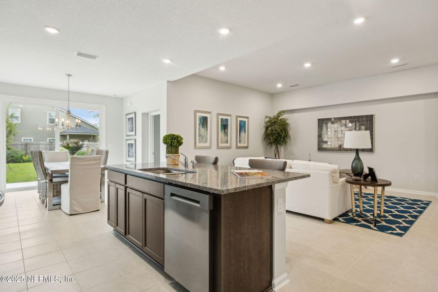 Furnished interior view inside a new home in , Jacksonville (Image 8).