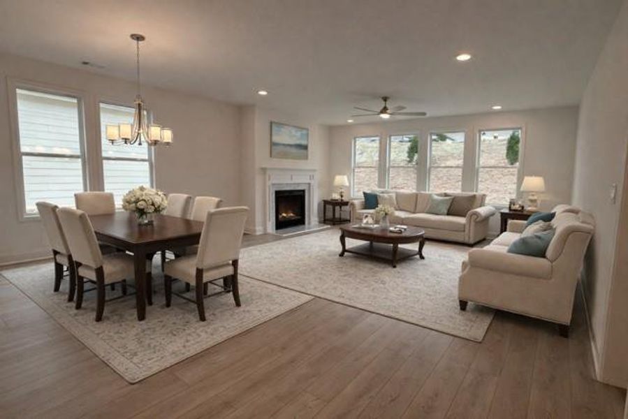 Furnished interior view inside a new home in , Hiram (Image 9). Furnished interior view inside a new home in , Hiram (Image 9).