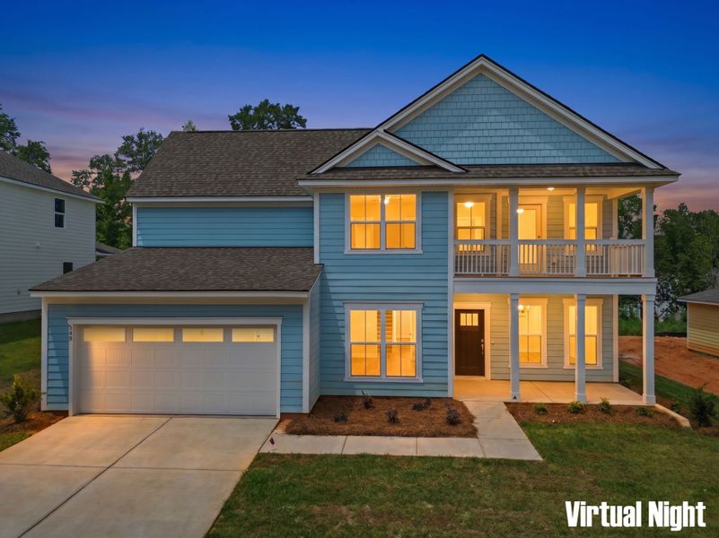 Front exterior of a new home in Carriage Estates, Lexington, SC, highlighting curb appeal (Image 26). Front exterior of a new home in Carriage Estates, Lexington, SC, highlighting curb appeal (Image 26).