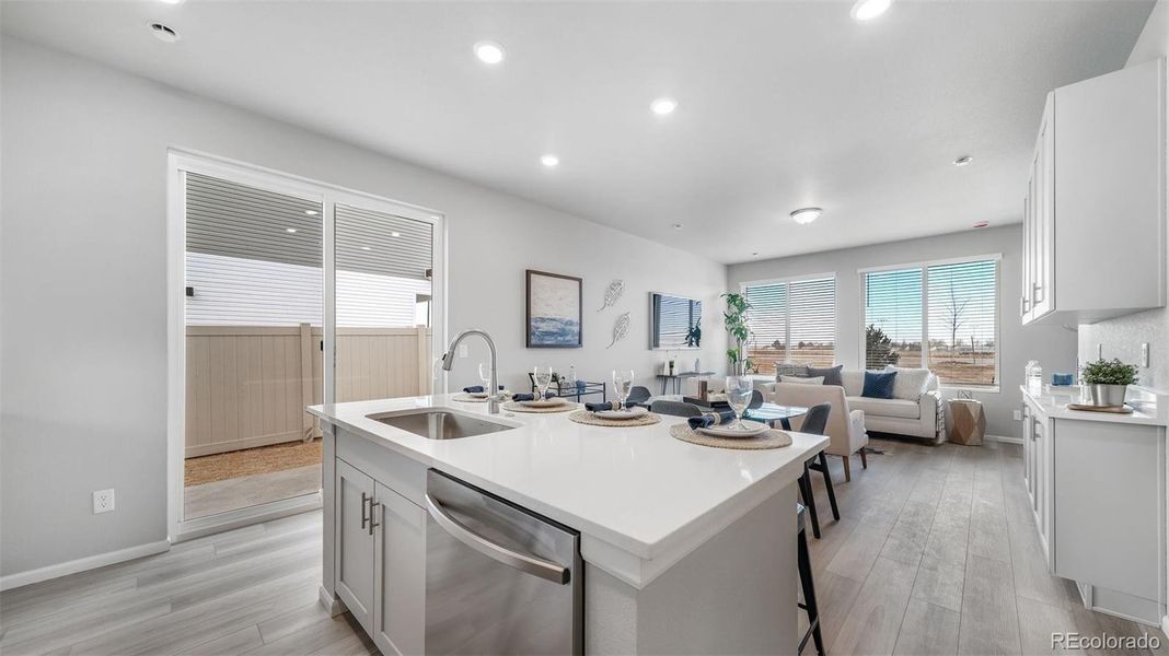 Furnished interior view inside a new home in , Aurora (Image 8).