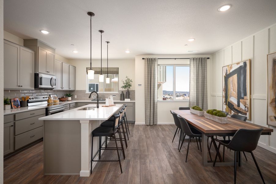Representative furnished interior of a home built from the Oliver by Lokal Homes in The Commons at Victory Ridge, Colorado Springs (Image 37).