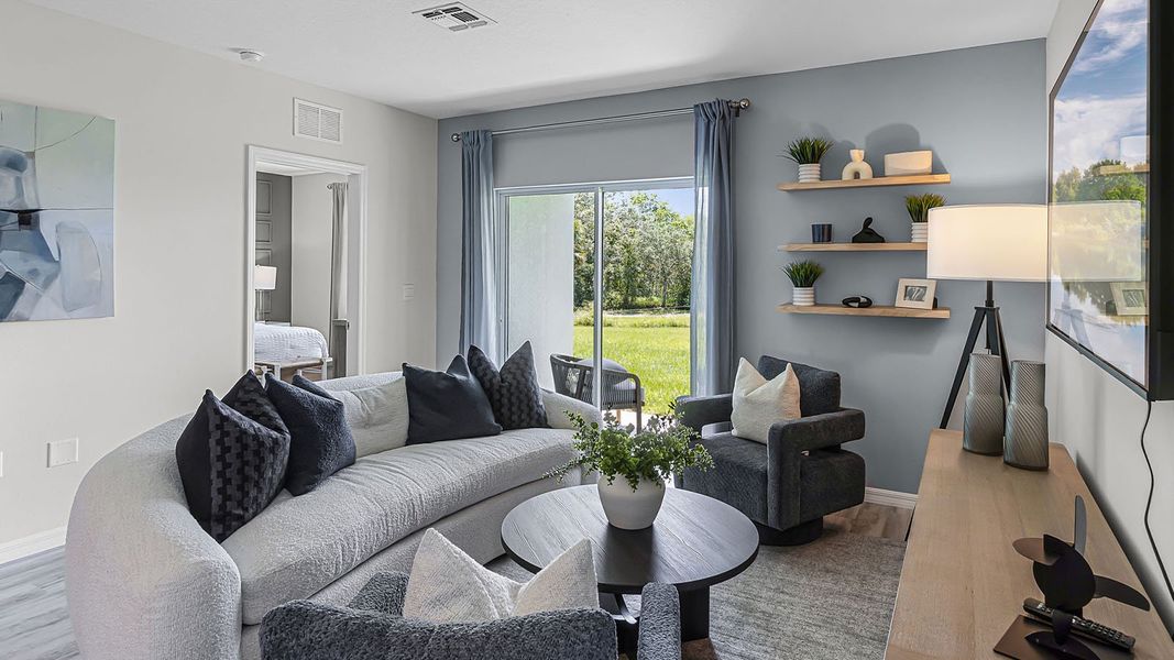 Representative furnished interior of a home built from the ALLEX by D.R. Horton in Avalon Park Tavares, Tavares (Image 20).