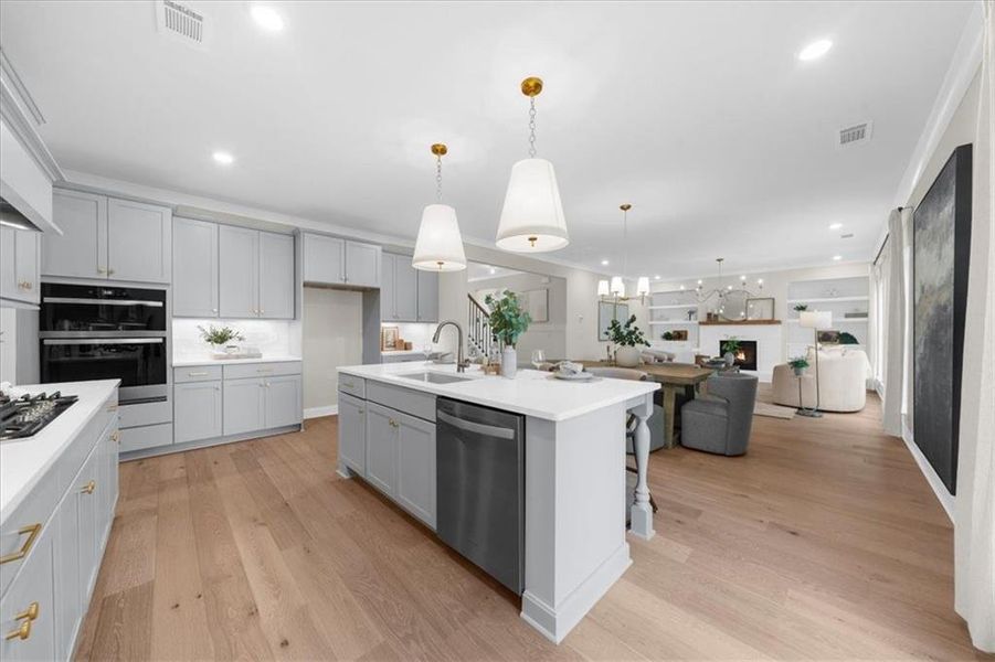 Furnished interior view inside a new home in , Flowery Branch (Image 16).