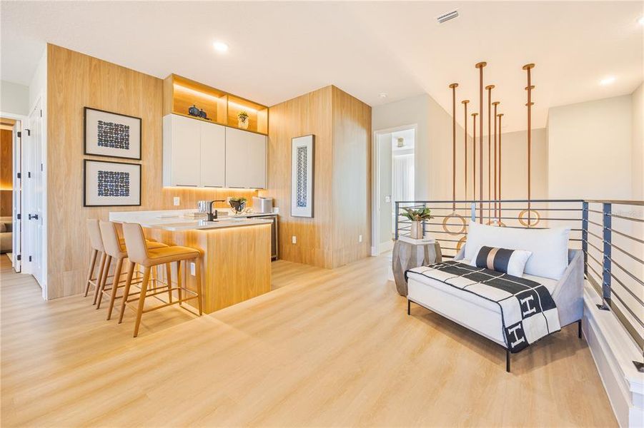 Furnished interior view inside a new home in Avalon Ridge, Winter Garden (Image 34).