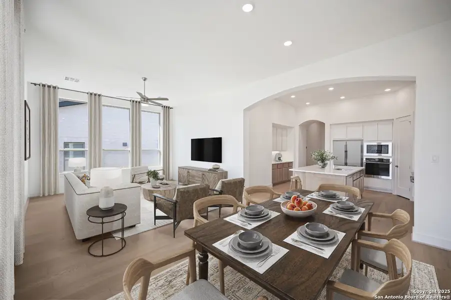 Furnished interior view inside a new home in Weston Oaks, San Antonio (Image 5). Furnished interior view inside a new home in Weston Oaks, San Antonio (Image 5).