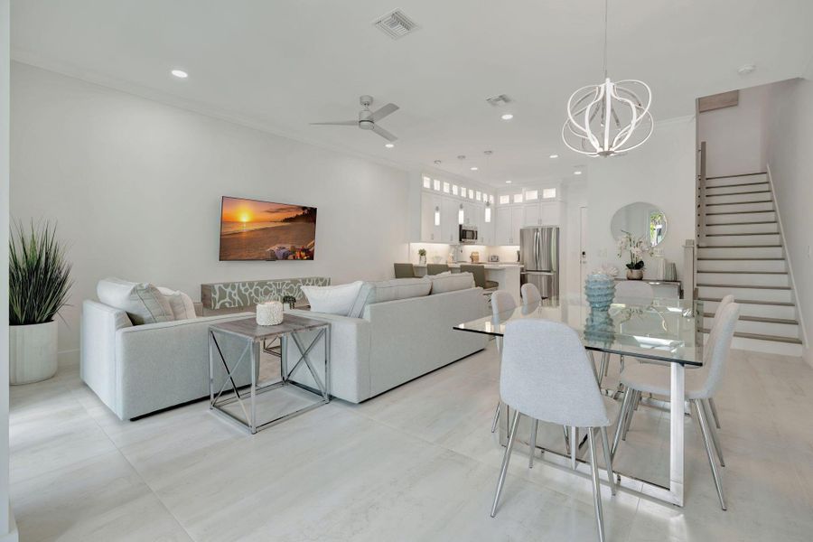 Furnished interior view inside a new home in , Stuart (Image 14).