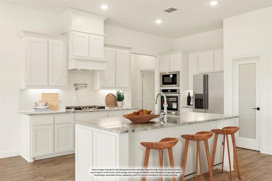 Furnished interior view inside a new home in Stone River Glen 60s, Royse City (Image 12).