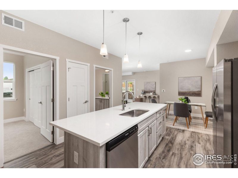 Furnished interior view inside a new home in , Lafayette (Image 8).