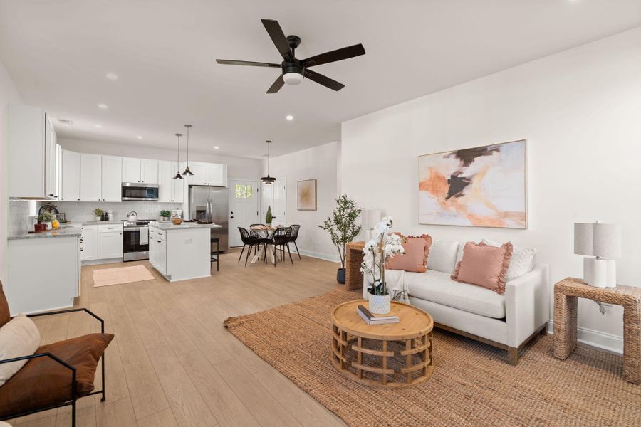 Furnished interior view inside a new home in , North Charleston (Image 6).