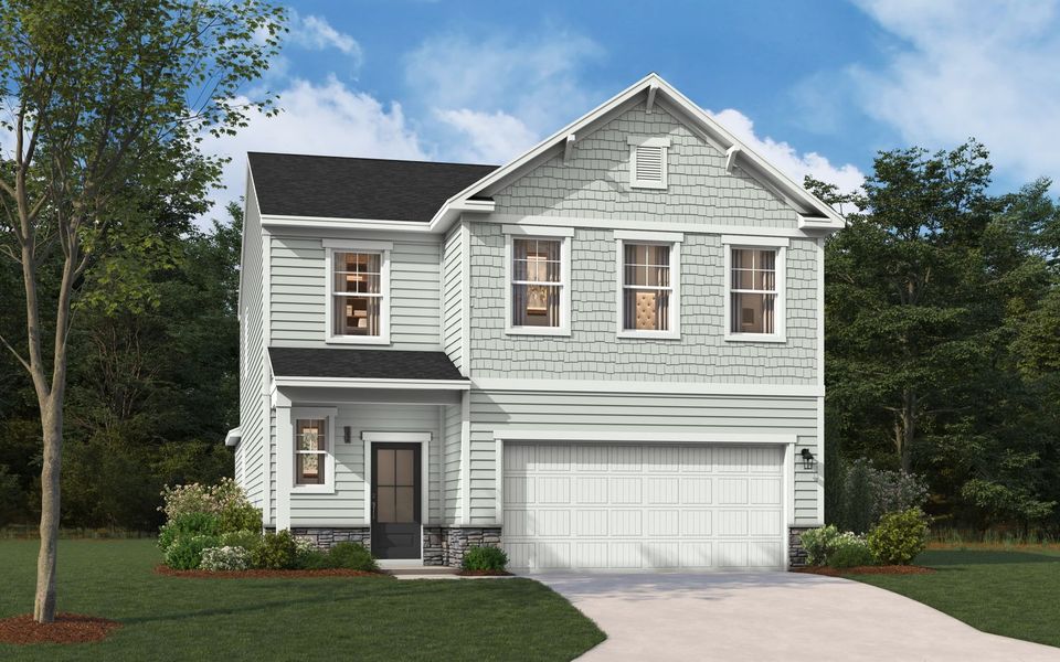 Representative exterior photo of a completed home built from the The Yarmouth by Stanley Martin Homes in Summer Orchard, Lexington, SC (Image 10).