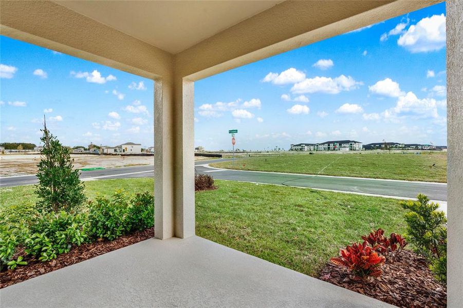 Exterior details and patio area of a home in Crossroads at Kelly Park, Apopka (Image 2).