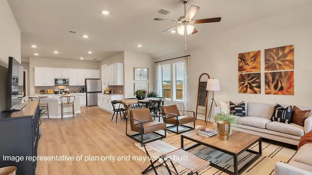 Furnished interior view inside a new home in The Preserve at Forum, Grand Prairie (Image 12). Furnished interior view inside a new home in The Preserve at Forum, Grand Prairie (Image 12).