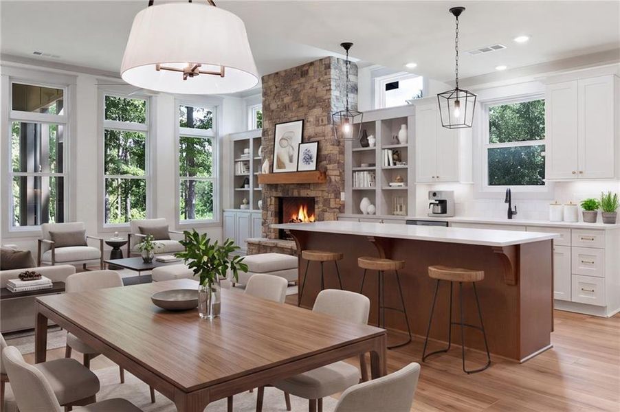 Furnished interior view inside a new home in , Jasper (Image 6).