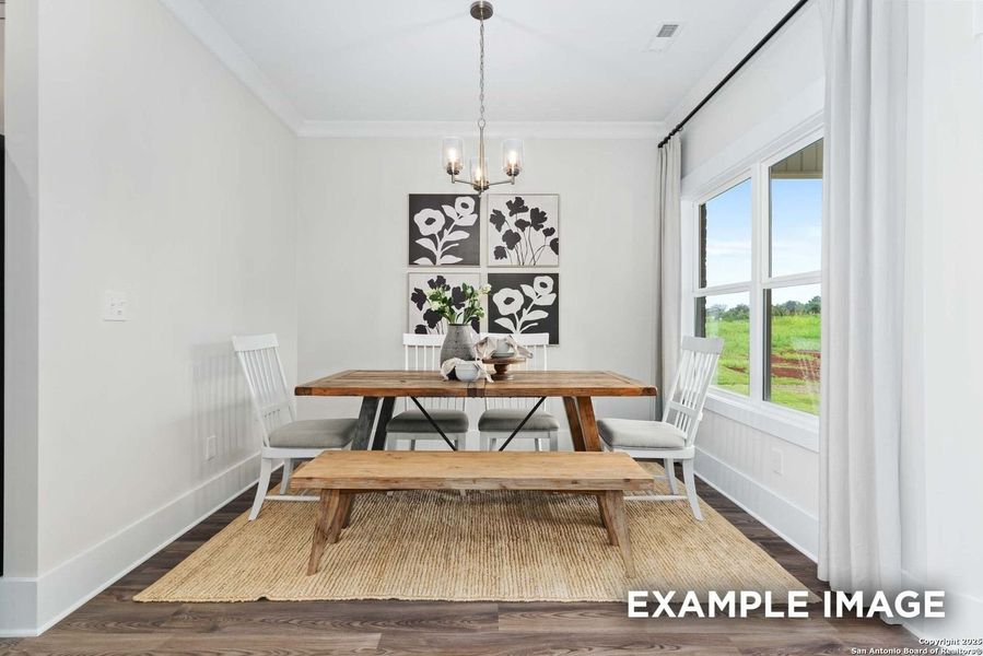 Furnished interior view inside a new home in Hickory Ridge, Elmendorf (Image 51).