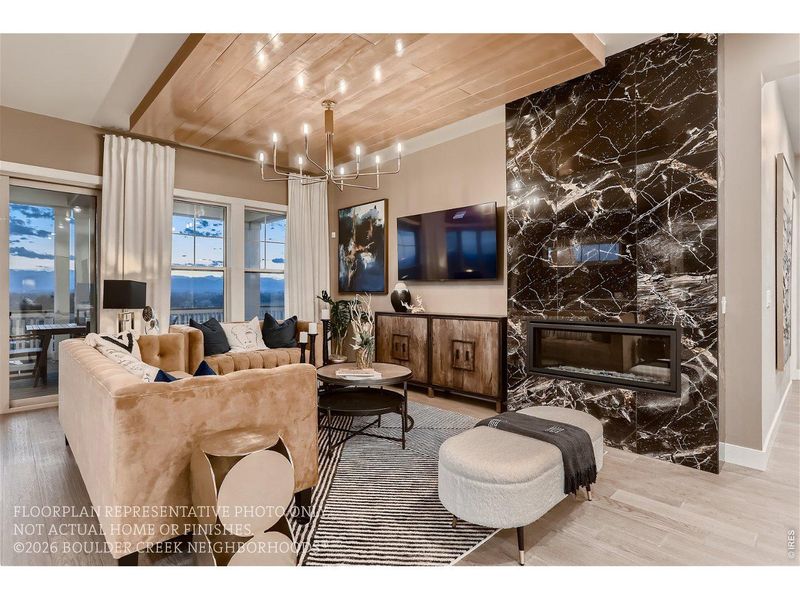 Furnished interior view inside a new home in , Broomfield (Image 7).