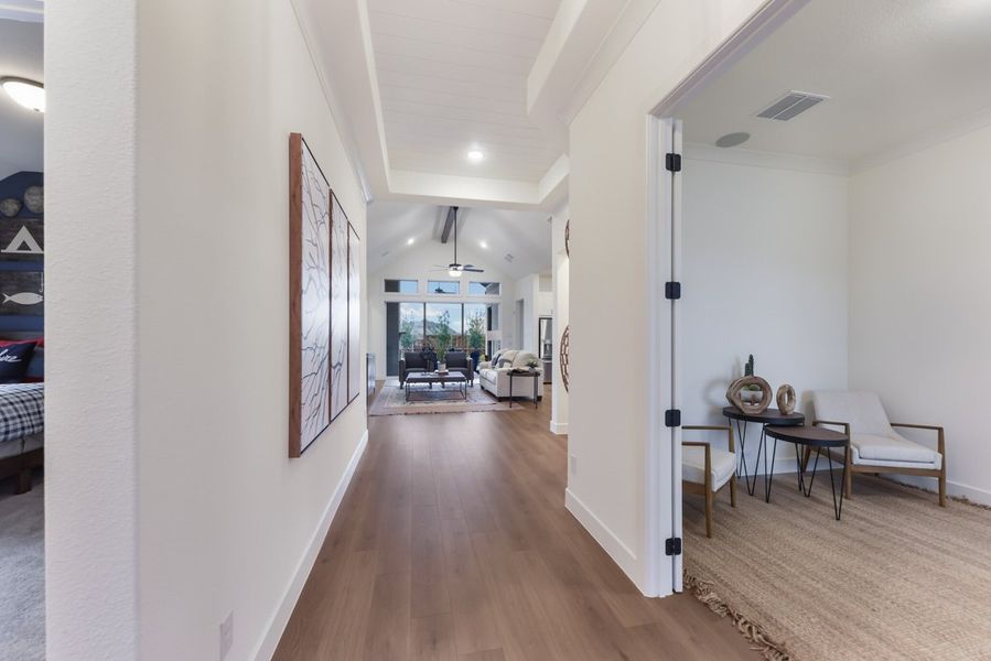 Furnished interior view inside a new home in Westside Preserve, Midlothian (Image 14).