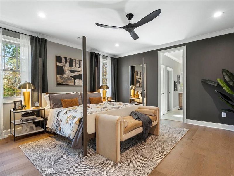 Furnished interior view inside a new home in , Suwanee (Image 17).
