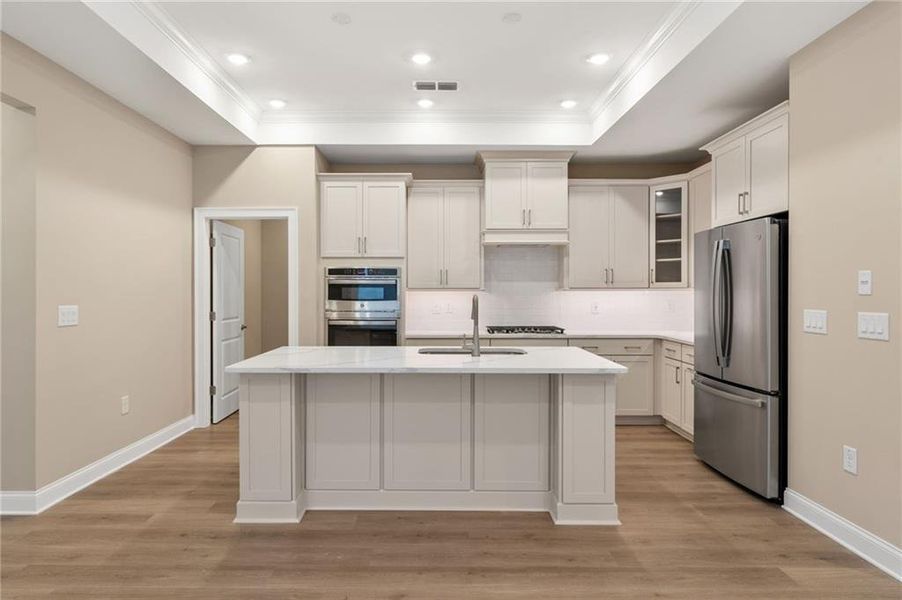 Furnished interior view inside a new home in The Courtyards at Redbud Lane, Holly Springs (Image 8).