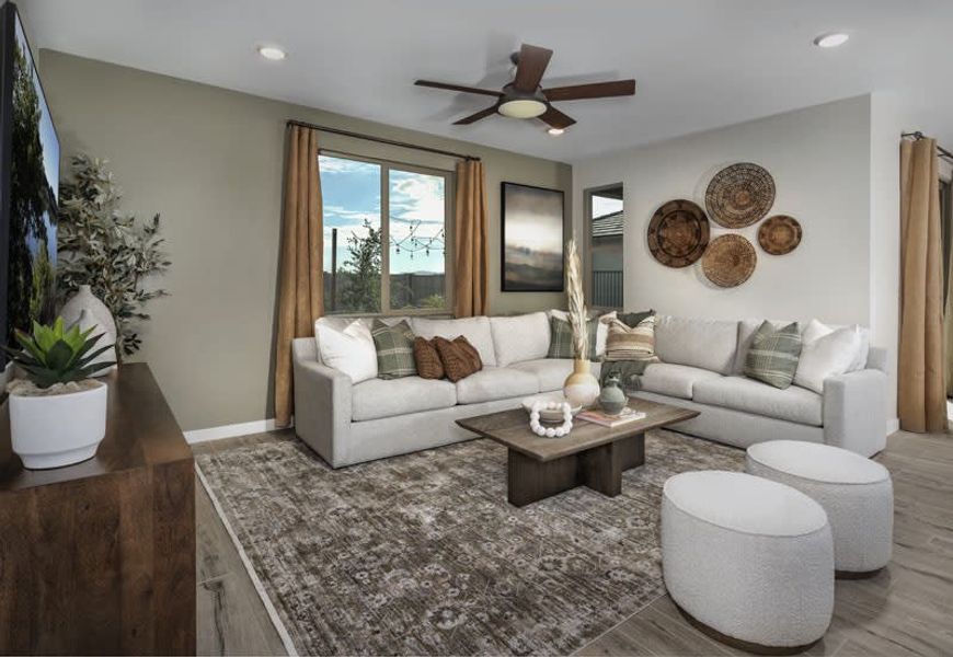 Great Room | Monument | El Cidro - Valley Series | Goodyear, AZ | Landsea Homes