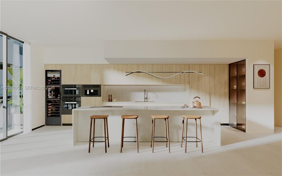 Furnished interior view inside a new home in , Bay Harbor Islands (Image 3).