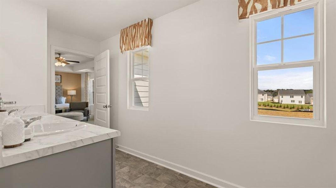 Furnished interior view inside a new home in Teamon Pointe, Griffin (Image 16).