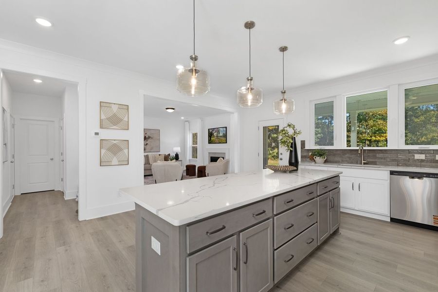 Furnished interior view inside a new home in Stonebridge Fairways, Monroe (Image 5).