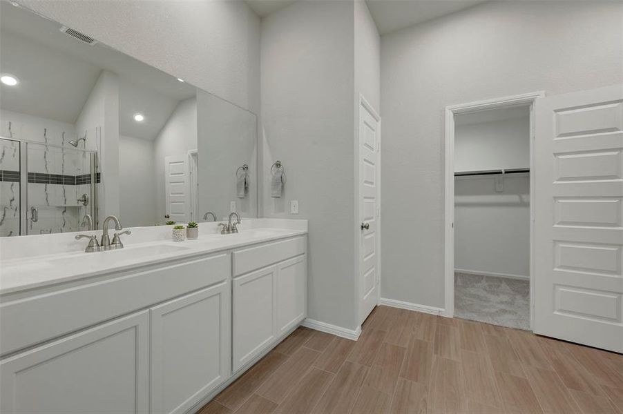 Furnished interior view inside a new home in Woodstone, Providence Village (Image 6).