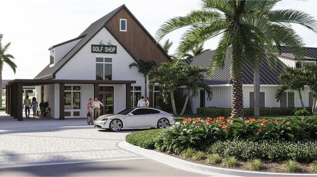 Front exterior of a new home in Glynlea Country Club: The Twin Homes Collection, Port St. Lucie, FL, highlighting curb appeal (Image 1).