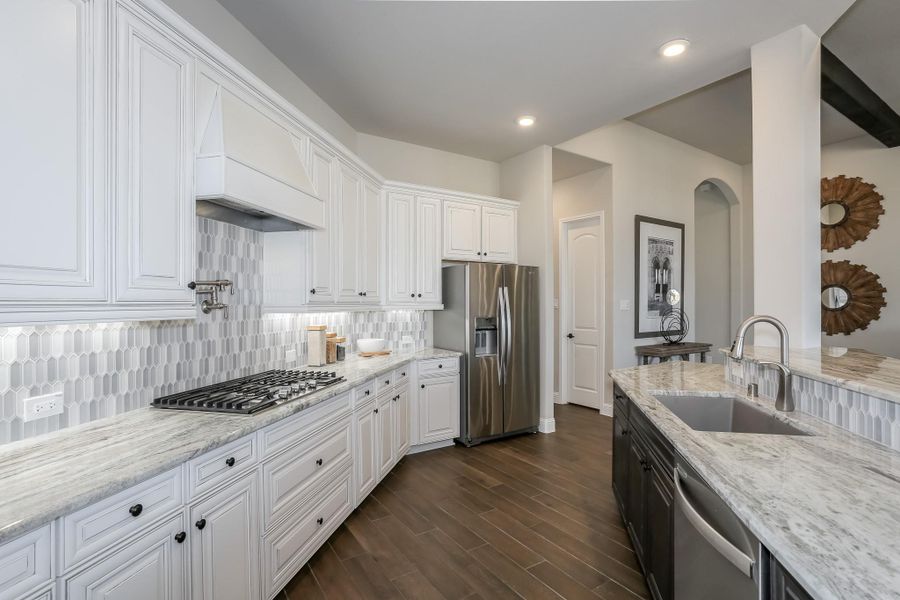 Furnished interior view inside a new home in Valencia: Hilltop Collection, Manvel (Image 12).