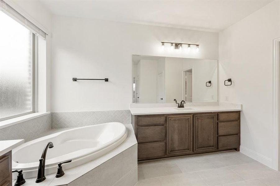 Furnished interior view inside a new home in Villages of Hurricane Creek, Anna (Image 7).