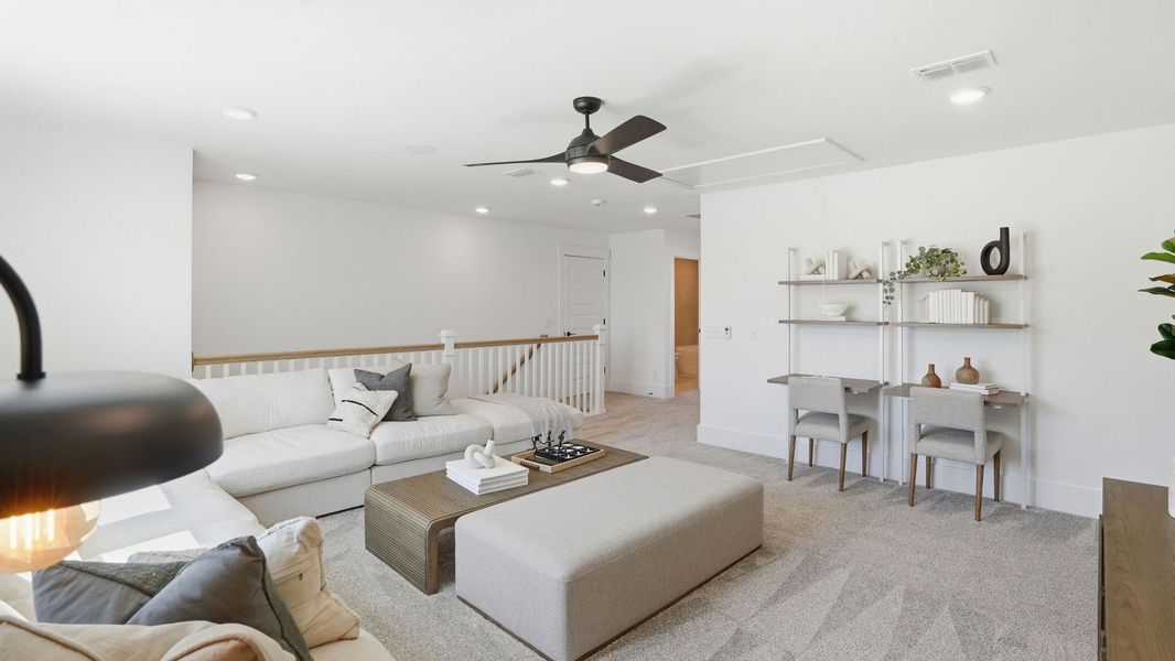 Representative furnished interior of a home built from the Stellar by Del Webb in Del Webb Point Hope, Charleston (Image 14). Representative furnished interior of a home built from the Stellar by Del Webb in Del Webb Point Hope, Charleston (Image 14).