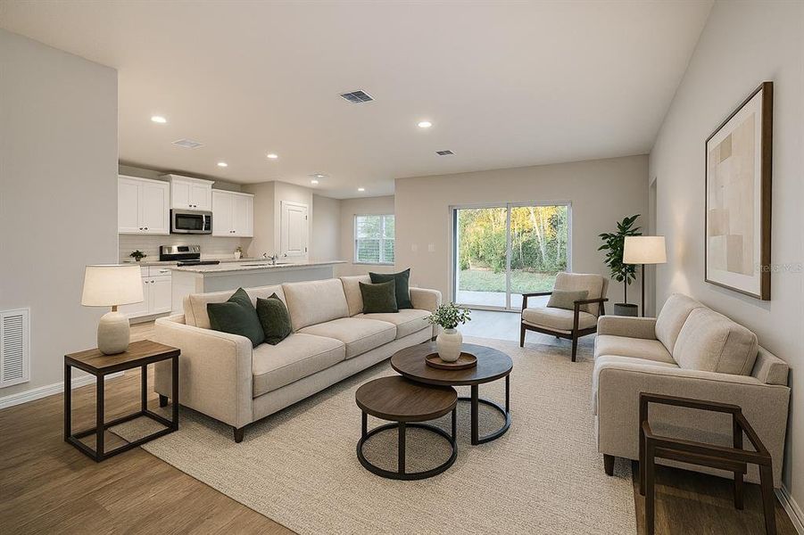 Furnished interior view inside a new home in , Ocala (Image 8).