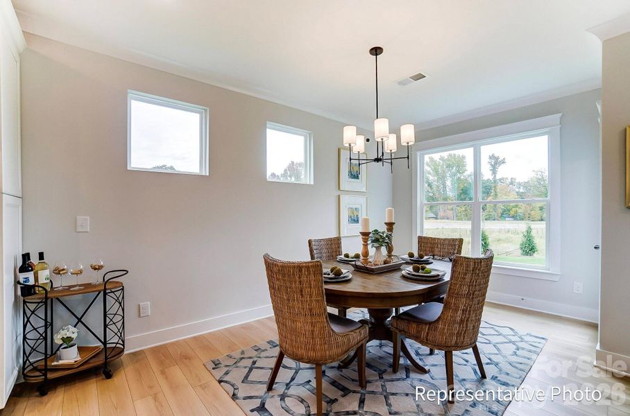 Furnished interior view inside a new home in Caldwell Forest, Charlotte (Image 8).