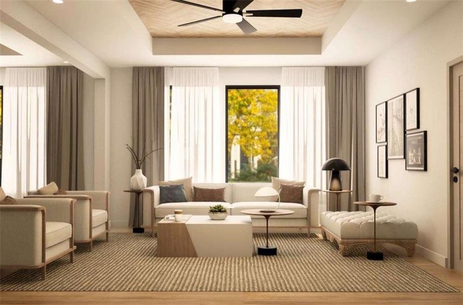 Furnished interior view inside a new home in , McDonough (Image 7).