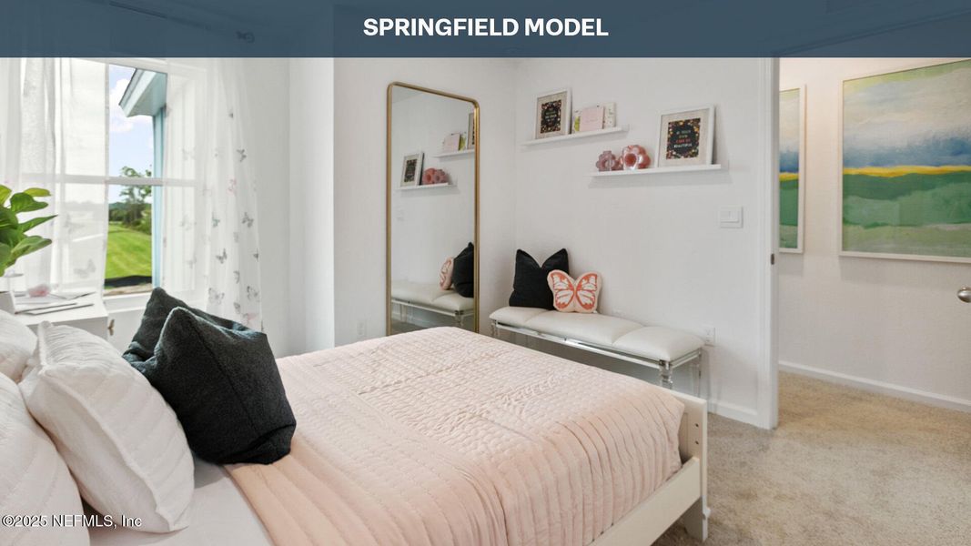 Furnished interior view inside a new home in Stokes Landing, St. Augustine (Image 12).