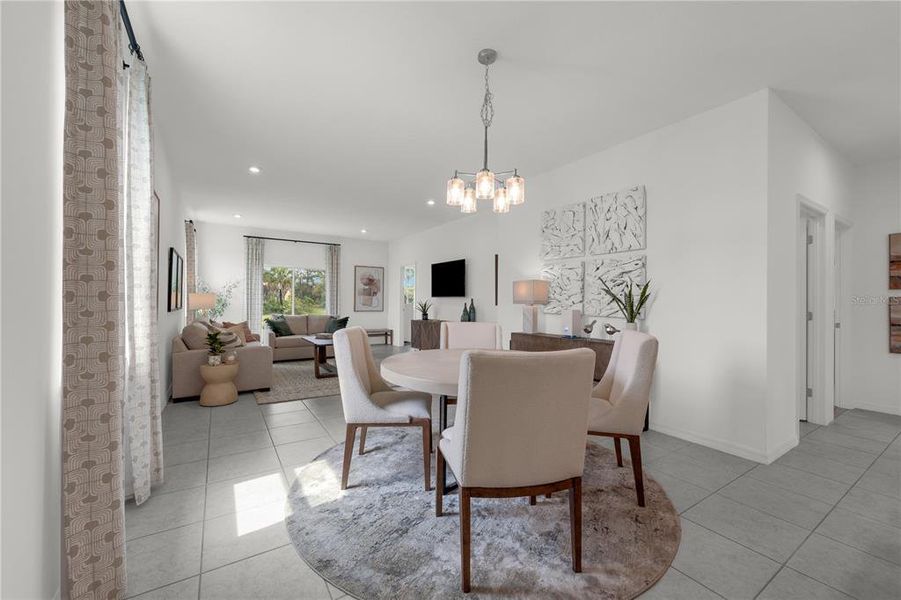 Furnished interior view inside a new home in Oakfield Trails, Parrish (Image 11). Furnished interior view inside a new home in Oakfield Trails, Parrish (Image 11).
