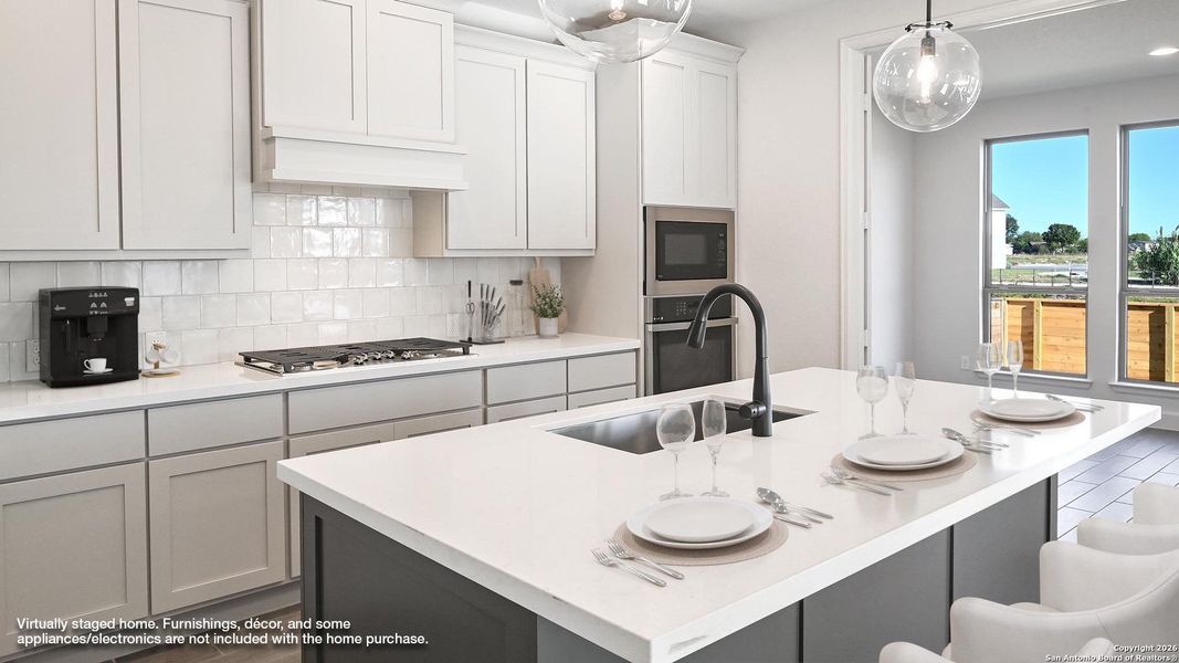 Furnished interior view inside a new home in Solms Landing 45', New Braunfels (Image 7).