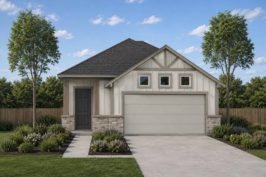 Representative exterior photo of a completed home built from the The Thames by Lillian Custom Homes in Tabor Ranch, Ponder, TX (Image 2). Representative exterior photo of a completed home built from the The Thames by Lillian Custom Homes in Tabor Ranch, Ponder, TX (Image 2).