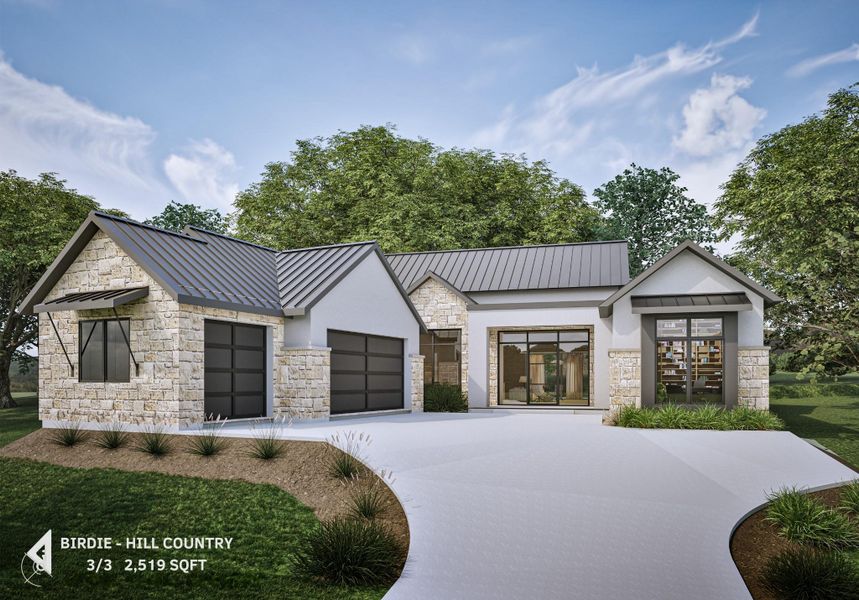 Front Elevation - Hill Country