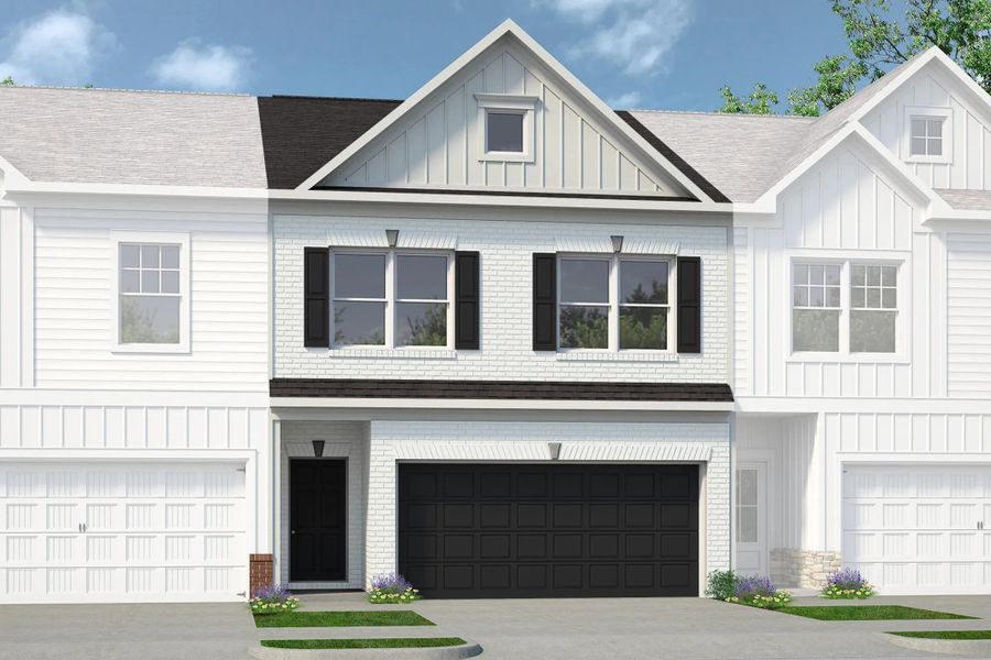 Front exterior of a new home in Laurelwood Park, Gallatin, TN, highlighting curb appeal (Image 1). Front exterior of a new home in Laurelwood Park, Gallatin, TN, highlighting curb appeal (Image 1).