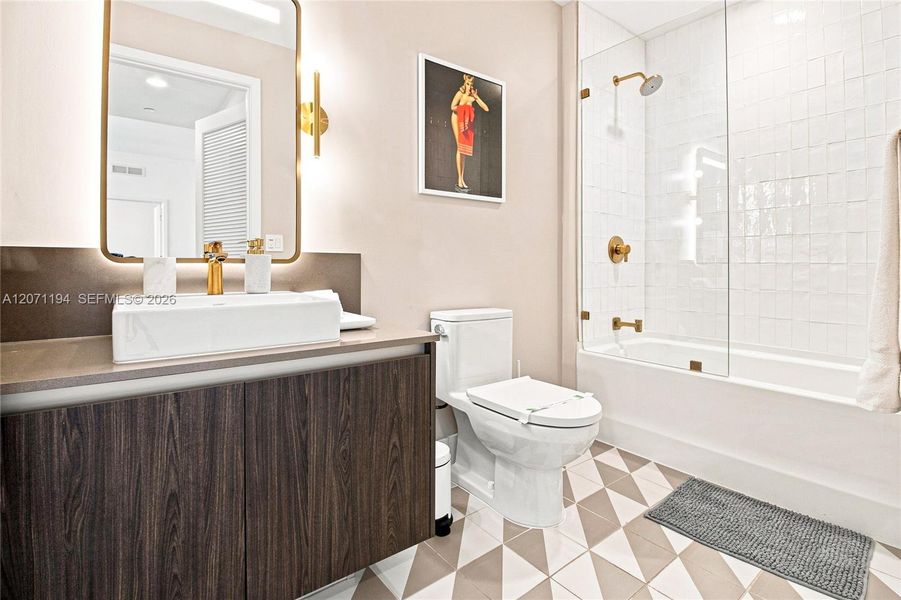 Furnished interior view inside a new home in , Miami (Image 17).