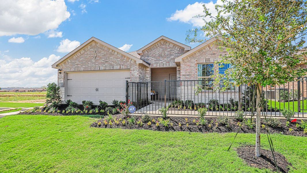 Representative exterior photo of a completed home built from the Denton by D.R. Horton in Lankford Farms, Cleburne, TX (Image 23). Representative exterior photo of a completed home built from the Denton by D.R. Horton in Lankford Farms, Cleburne, TX (Image 23).