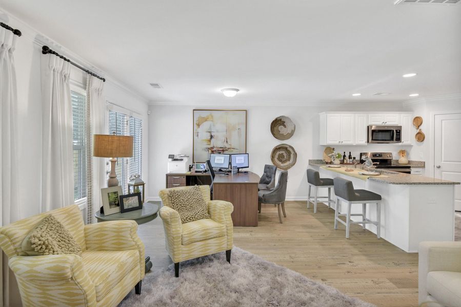 Furnished interior view inside a new home in Central Creek, Goose Creek (Image 5).